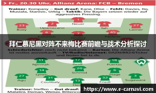拜仁慕尼黑对阵不来梅比赛前瞻与战术分析探讨
